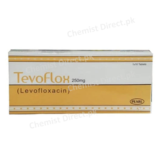 Tevoflox 250mg Tablet Levofloxacin Anti-Bacterial Pearl Pharma