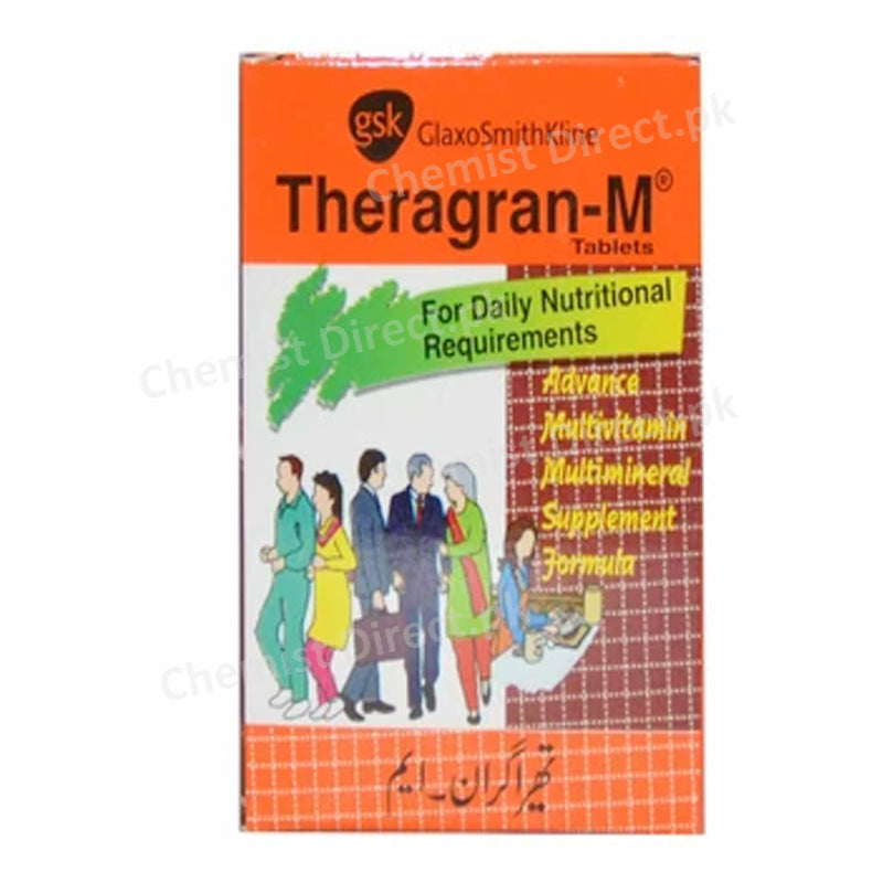 Theragran-M Tablet Glaxosmithkline Pakistan Advance Multivitamin Multimineral Supplement