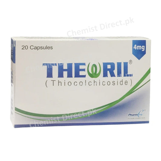 Thewril 4mg Capsules Thiocolchicoside Pharmevo