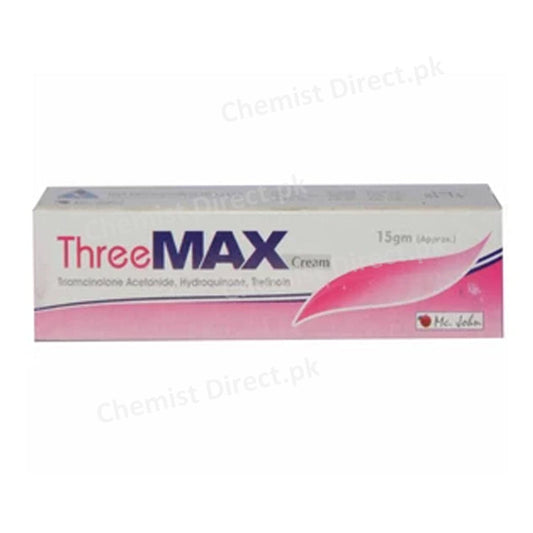ThreeMax Cream 15gm Triamcinolone Acetonide,Hydroquinone, Tretinoin Mc.John