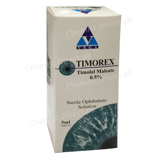     Timorex Eye Drops Vega Pharmaceuticals Pv ._ Ltd Anti Glaucoma Timolol 5mg_ Dorzolamide 20mg