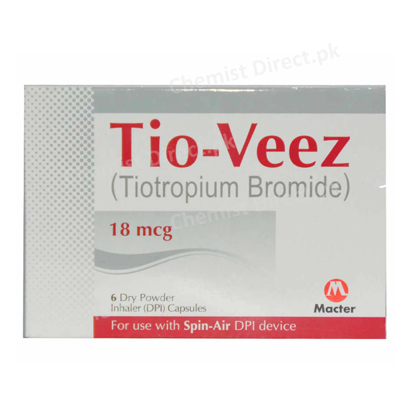     Tio Veez 18mcg Capsule Macter International Pvt_ Ltd Asthma Copd Tiotropiumbromide