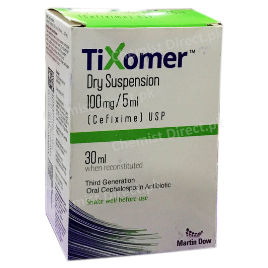 Tixomer Dry 100Mg/5Ml 30Ml Suspension Medicine