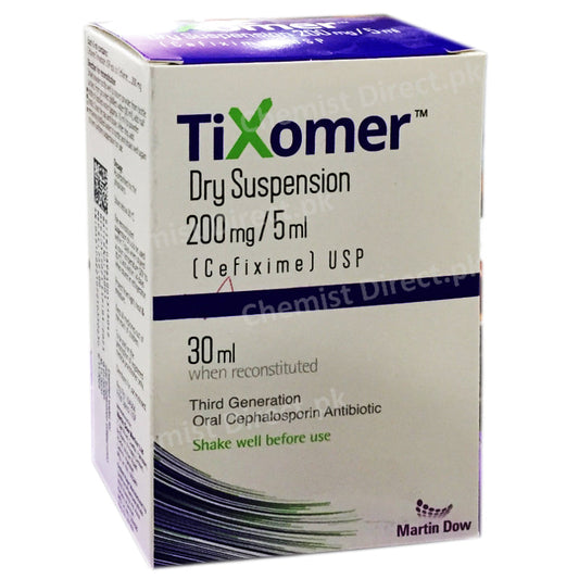 Tixomer Dry 200Mg/5Ml 30Ml Suspension Medicine