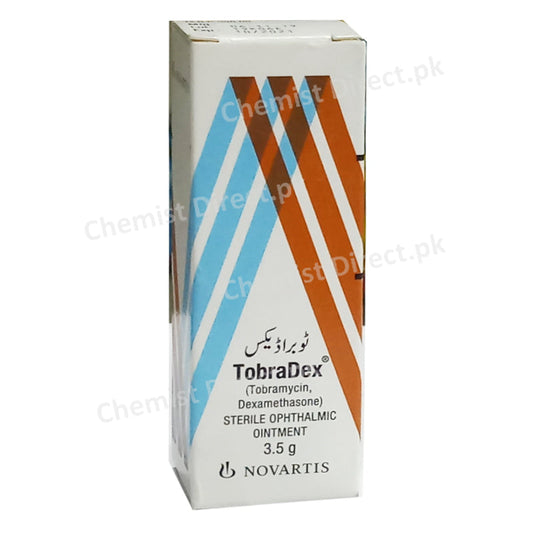Tobradex Eye Ointment Alcon Pharma Anti Infective Corticosteroid Dexamethasone 0.1_ Tobramycin 0.3