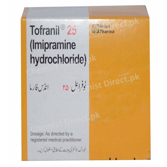 Tofranil  25mg Tablet Indus Pharma Psychosis Imipramine