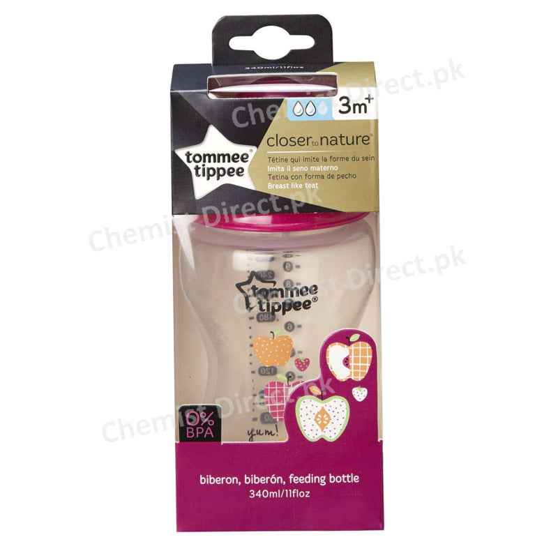 Tommee Tippee Colser To Nature Feeding Bottle 3M+ 340Ml Baby Care