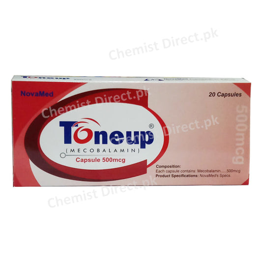 Toneup 500mcg Capsule Mecobalmin