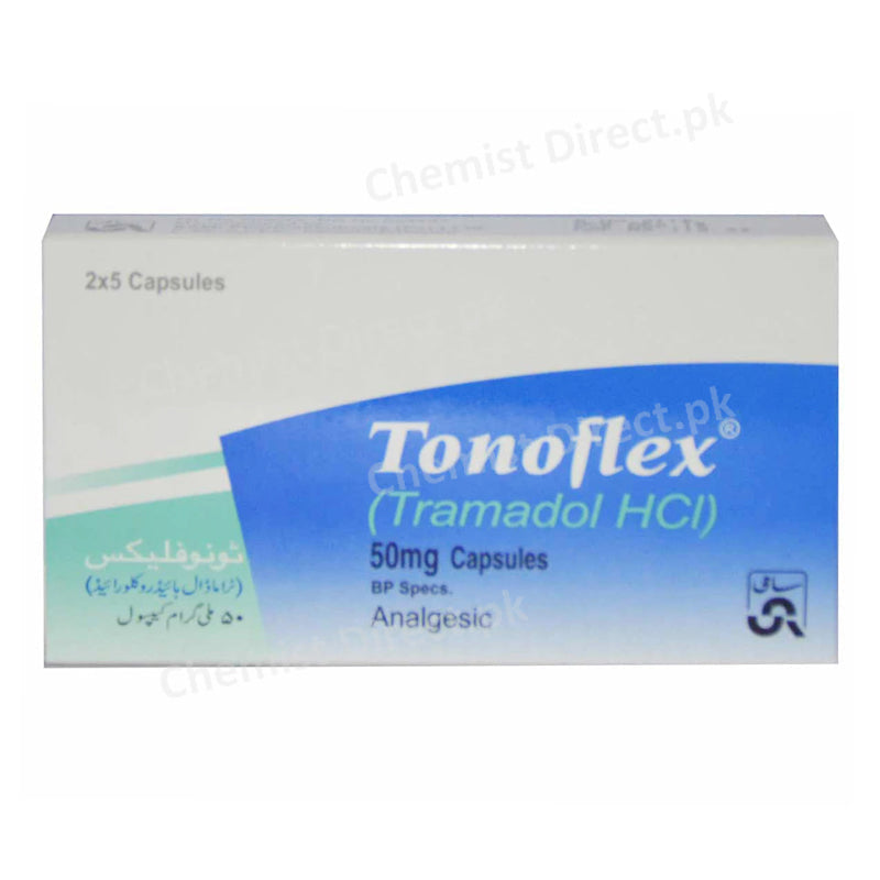Tonoflex Capsule 50mg Sami Pharmaceuticals Opioid Analgesic Tramadol Hcl 