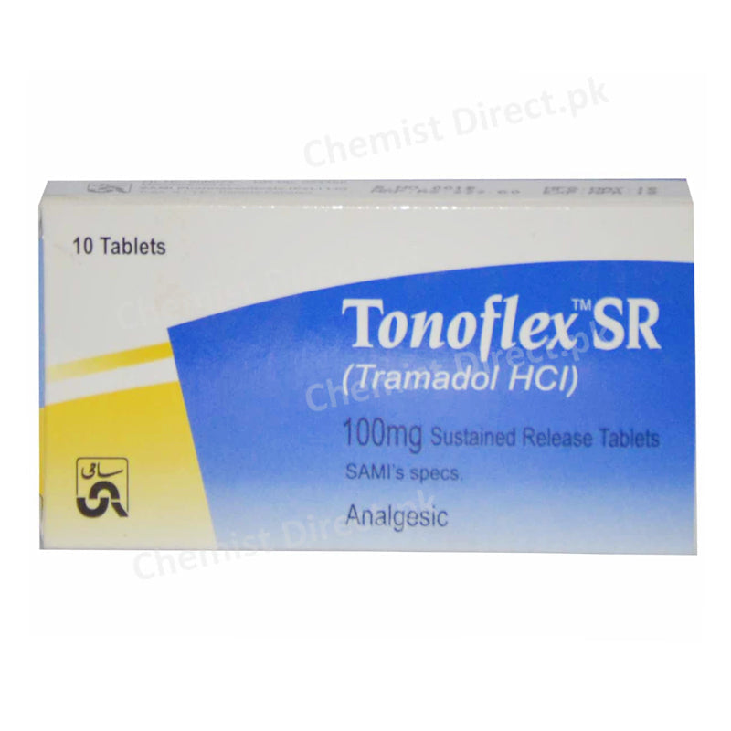 Tonoflex Sr Tablet 100mg Sami Pharmaceuticals Opioid Analgesic Tramadol Hcl