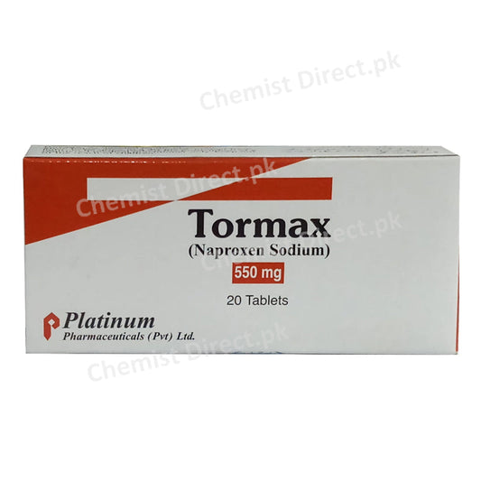 Tormax 550mg Tablet Naproxen Sodium Nsaid Platinum Pharmaceuticals