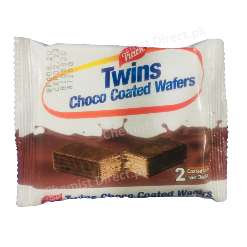 Track Twins Choco Coated Wafers Food