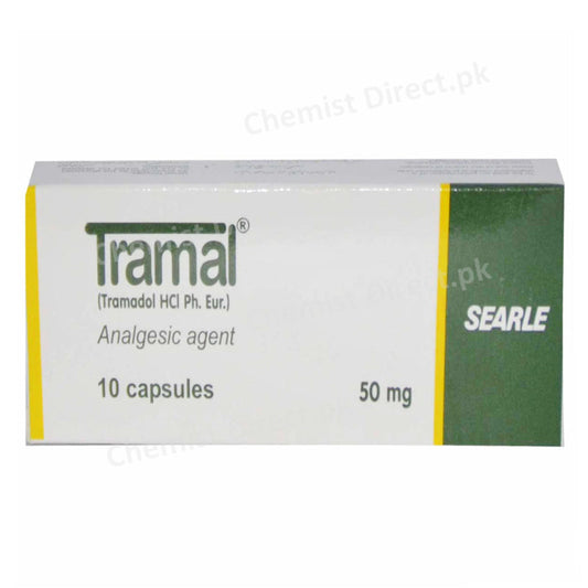 Tramal 50mg Capsule Tramadol HCl Ph.Eur Searle Pakistan