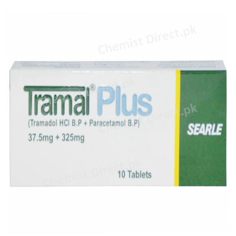 Tramal Plus Tablet Tramadol HCl B.P + Paracetamol  Searle Pakistan