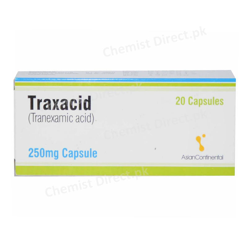 Traxacid 250mg Capsule Asian Continental Pharma Tranexamic Acid