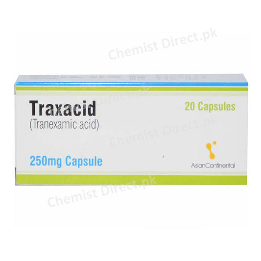 Traxacid 250mg Capsule Asian Continental Pharma Tranexamic Acid