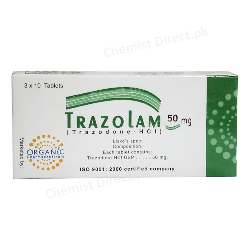 Trazolam 50mg  Tablet Trazodone HCL