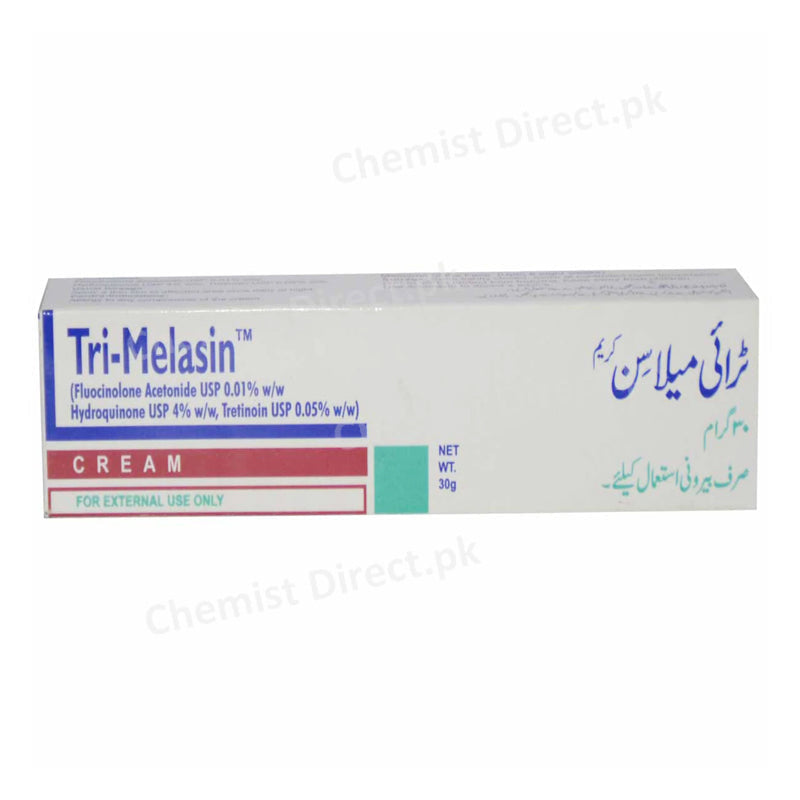 Tri Melasin Cream 30g Valor Pharmaceuticals Anti Acne Tretinoin 0.05_ Hydroquinone 4_ Fluocinolone 0.01