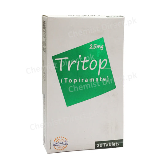 Tritop 25mg Tablet Topiramate Organic Pharma