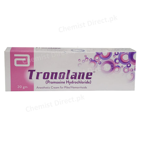 Tronolane Cream 20gm Pramoxine Hydrochloride Abbott Pharma