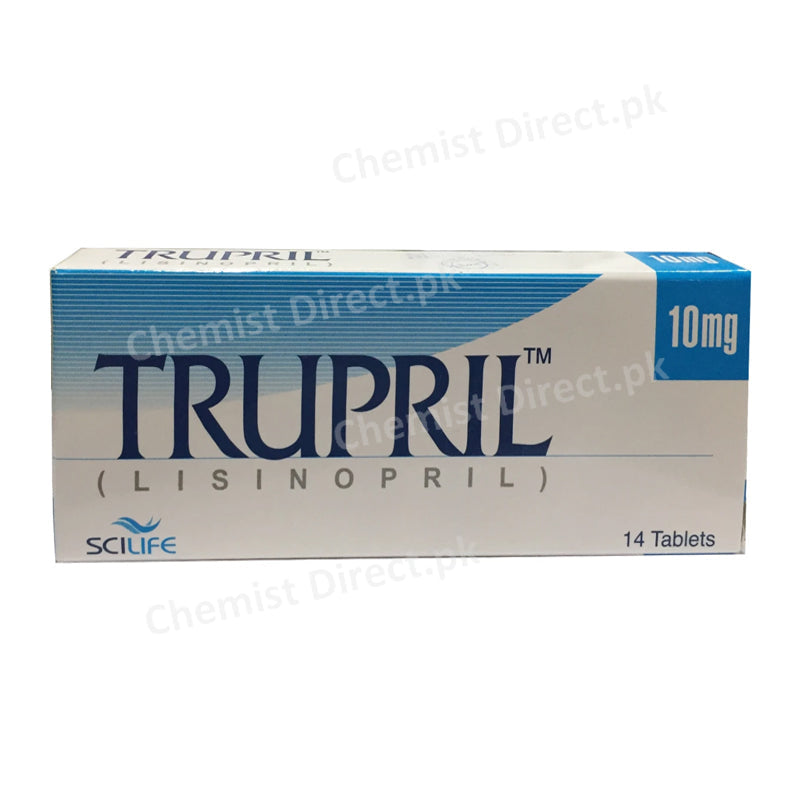 Trupril 10mg Tablet Anti-Hypertensive Lisinopril Scilife Pharma