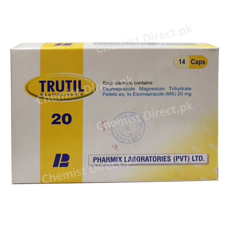 Trutil 20mg Capsules Esomeprazole