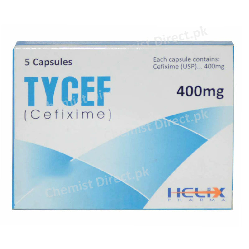 Tycef 400mg Capsule Helix Pharma Pvt_ Ltd Cephalosporin Antibiotic Cefixime