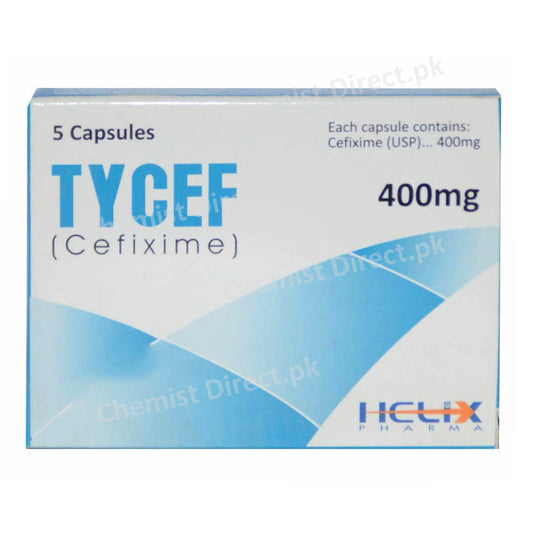 Tycef 400mg Capsule Helix Pharma Pvt_ Ltd Cephalosporin Antibiotic Cefixime