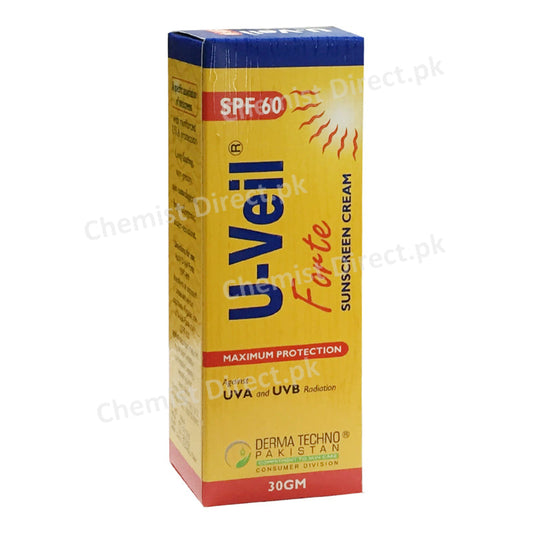 U Veil Forte SPF 60 Derma Techno Pakistan Skin Care Preparations