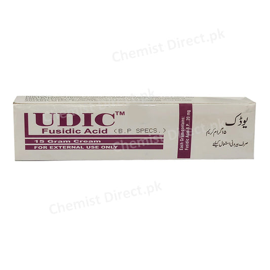 Udic Cream 15g Valor Pharmaceuticals Anti Bacterial Fusidic Acid