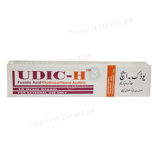 Udic H Cream 15g Valor Pharmaceuticals Anti Bacterial Corticosteroid Fusidic Acid 0.002_ Hydrocortisone Acetate 0.001