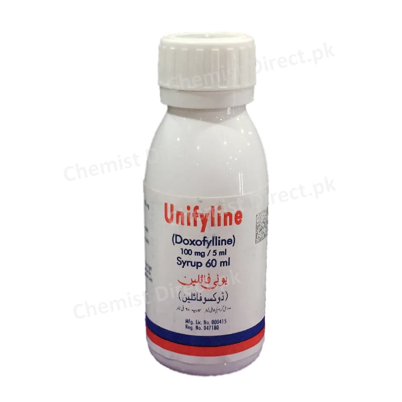 Unifyline Syrup 100mg/5ml Doxofyline 60ml Platinum Pharma