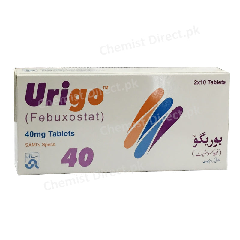 Urigo 40mg Tablet Febuxostat Anti-Gout Sami Pharma
