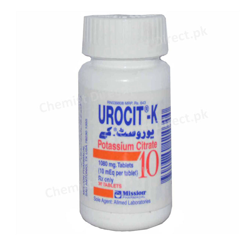 Urocit -K Tablet potassium citrate Mission Pharma