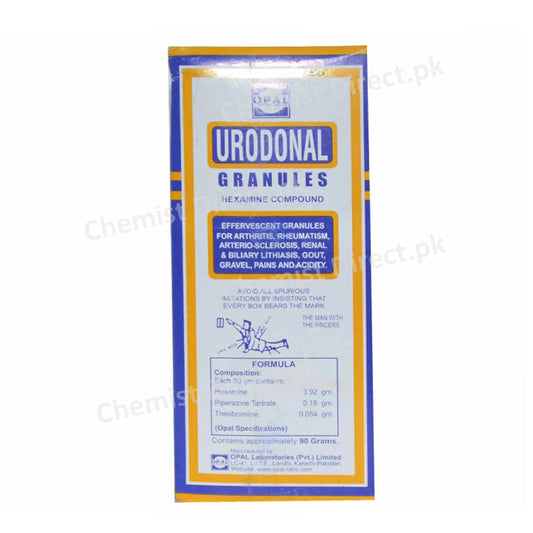 Urodonal Granules 90gm Hexamine Compound Opal Laboratories Urinary Anti-Infective