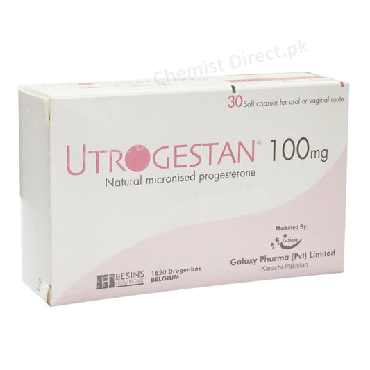 Utrogestan 100mg Capsule Progesterone Galaxy Pharma Hormonal Products