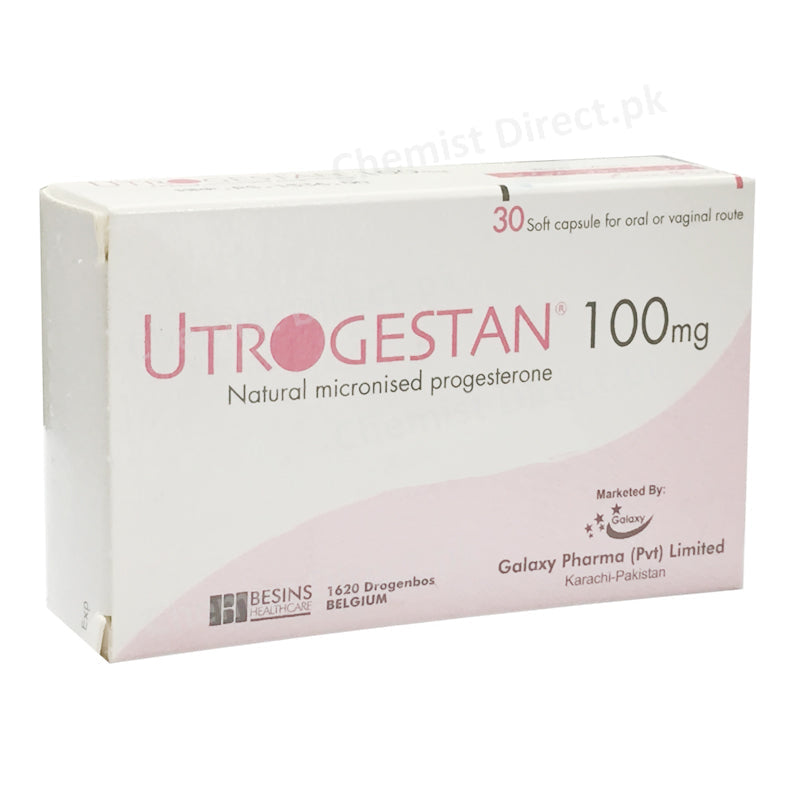 Utrogestan 100mg Capsule Progesterone Galaxy Pharma Hormonal Products