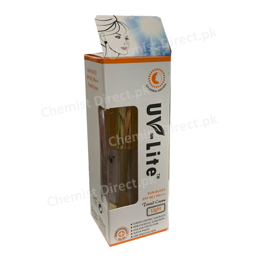 Uv-Lite Tinted Cream Sun Block Spf 60 -Light Skin Care