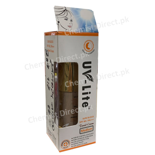 Uv-Lite Tinted Cream Sun Block Spf 60 -Medium Skin Care