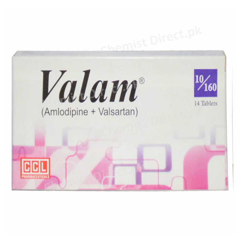 Valam 10 160 Tablet CCL Pharmaceuticals Anti Hypertensive Valsartan 160mg_ Amlodipine 10mg