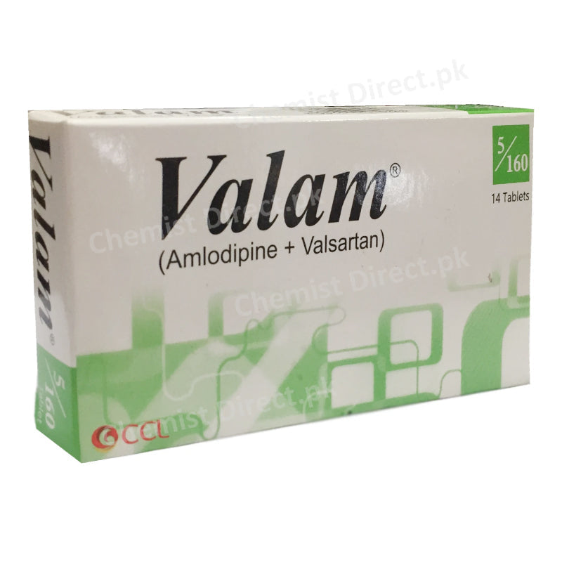 Valam 5 160 Mg Tablet CCL Pharmaceuticals Anti Hypertensive Valsartan 160mg_ Amlodipine 5mg