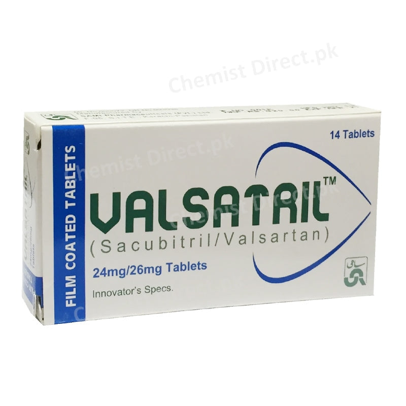 Valsatril 24mg/26mg Tablet Sacubitril/valsatran Sami Pharma