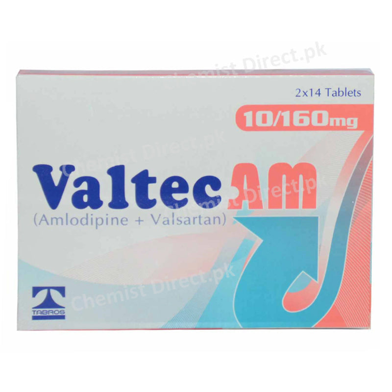 Valtec Am 10/160mg Tablet Amlodipine + Valsartan Anti-Hypertensive Tabros Pharma