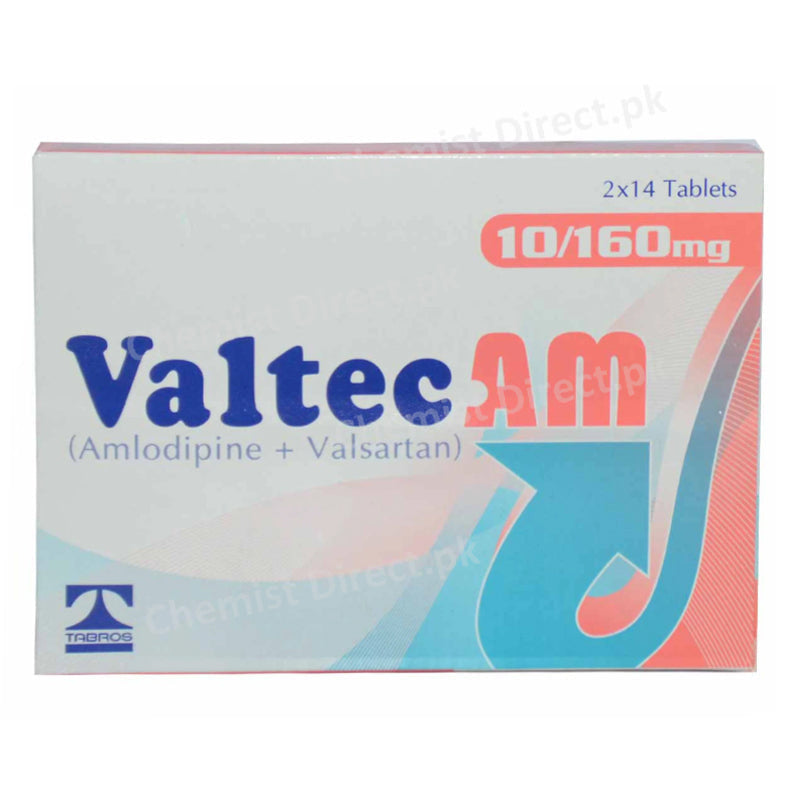 Valtec Am 10/160mg Tablet Amlodipine + Valsartan Anti-Hypertensive Tabros Pharma