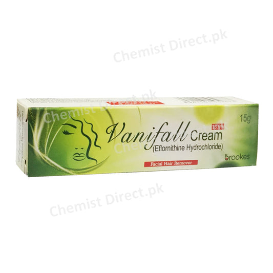 Vanifall Cream 15gm Elfornithine Hydrochloride Brookes Pharma