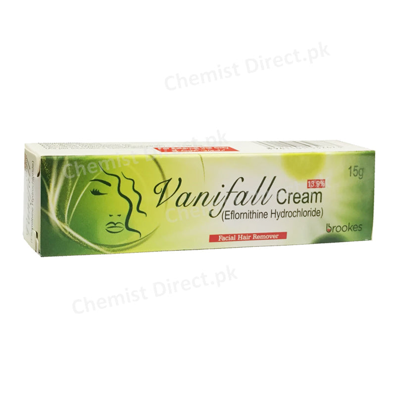 Vanifall Cream 15gm Elfornithine Hydrochloride Brookes Pharma
