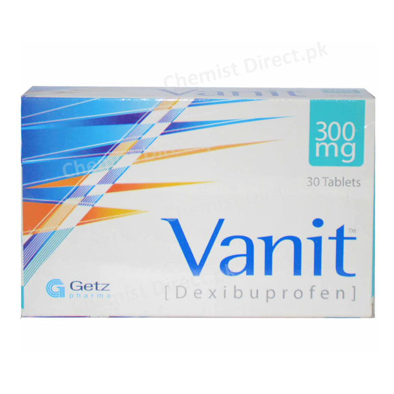 Vanit 300mg Tablet Dexibuprofen Getz Pharma Nsaid