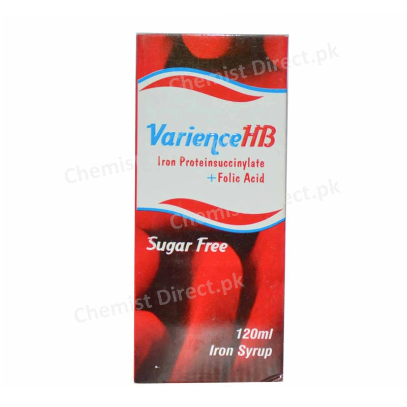 Varience HB 120ml Syrup Anti-Anemic Iron Proteinsuccinylate + Folic Acid Mass Pharma