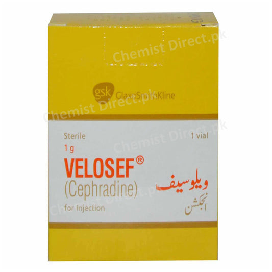 Velosef 1g Injection  Glaxosmithkline Pakistan  Limited Cephalosporin Antibiotic Cephradine