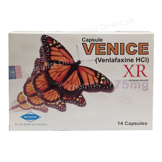     Venice Xr 75mg Capsule Medisure Pharmaceuticals Anti Derpessant Venlafaxine